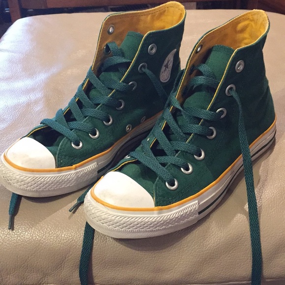 yellow green converse
